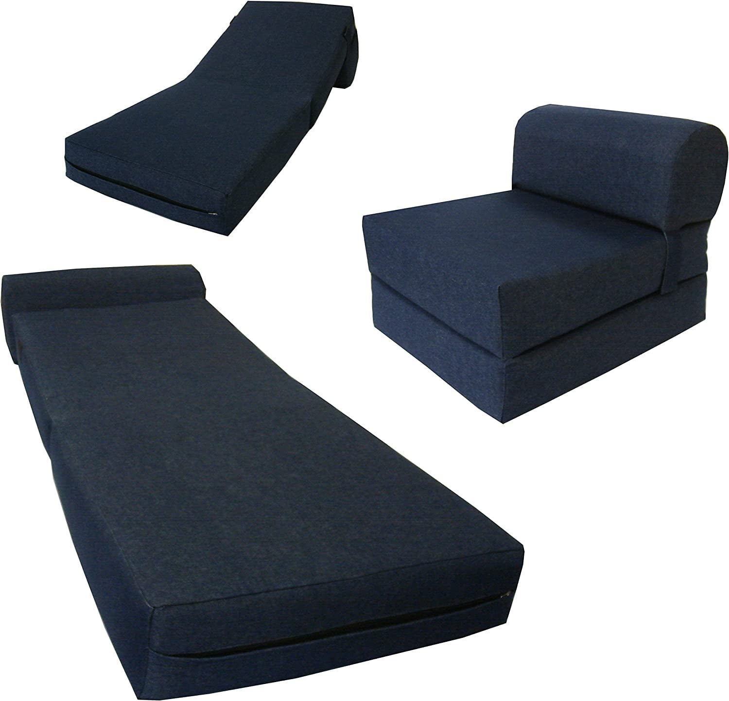 D D Futon Furniture Chair Folding Foam Bed Studio Sofa Guest