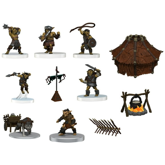 D&D Icons of the Realms: Adventure in a Box: Goblin Camp - Pre-Painted RPG Miniatures Set, Dungeons & Dragons, Display Or Use With Your Tabletop Roleplaying Games