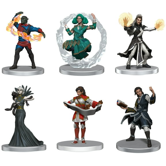 D&D Icons of the Realm: Strixhaven Set 2 - 6 Figure Pre-Painted Miniature Set, Dungeons & Dragons, RPG Figures