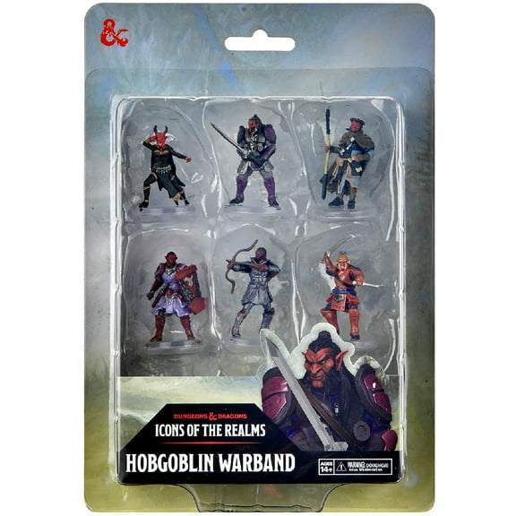 D&D Icons of the Realms: Hobgoblin Warband - 6 Pre-Painted Figures, Miniatures, RPG, Dungeons & Dragons