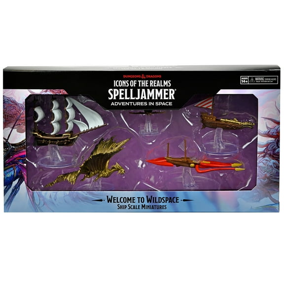 D&D Icons of the Realms: Ship Scale - Welcome to Wildspace - 5 Piece Mini-Figure Set, Dungeons & Dragons