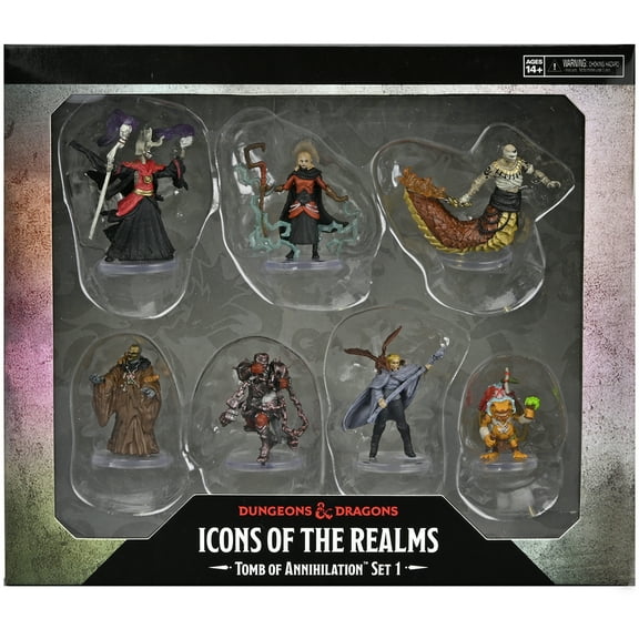D&D Icons of the Realms: Tomb of Annihilation: Box 1 - 7 Figure Set, Pre-Painted Miniatures, RPG, Dungeons & Dragons