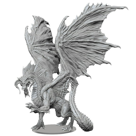 D&D Nolzur's Marvelous Miniatures: Adult Black Dragon - Unpainted Figure, RPG, Dungeons & Dragons