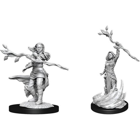 D&D Nolzurs Marvelous Human Druid Female W14 Unpainted Miniature Polymer Plastic WizKids