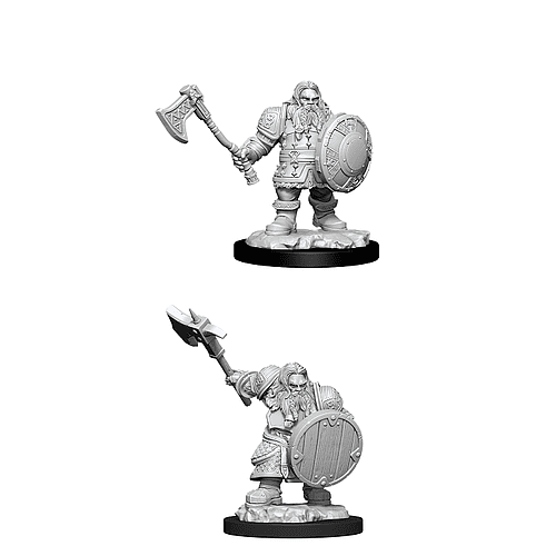Dungeons & Dragons Nolzur's Marvelous Unpainted Miniatures: Dwarf Fighter (Male)