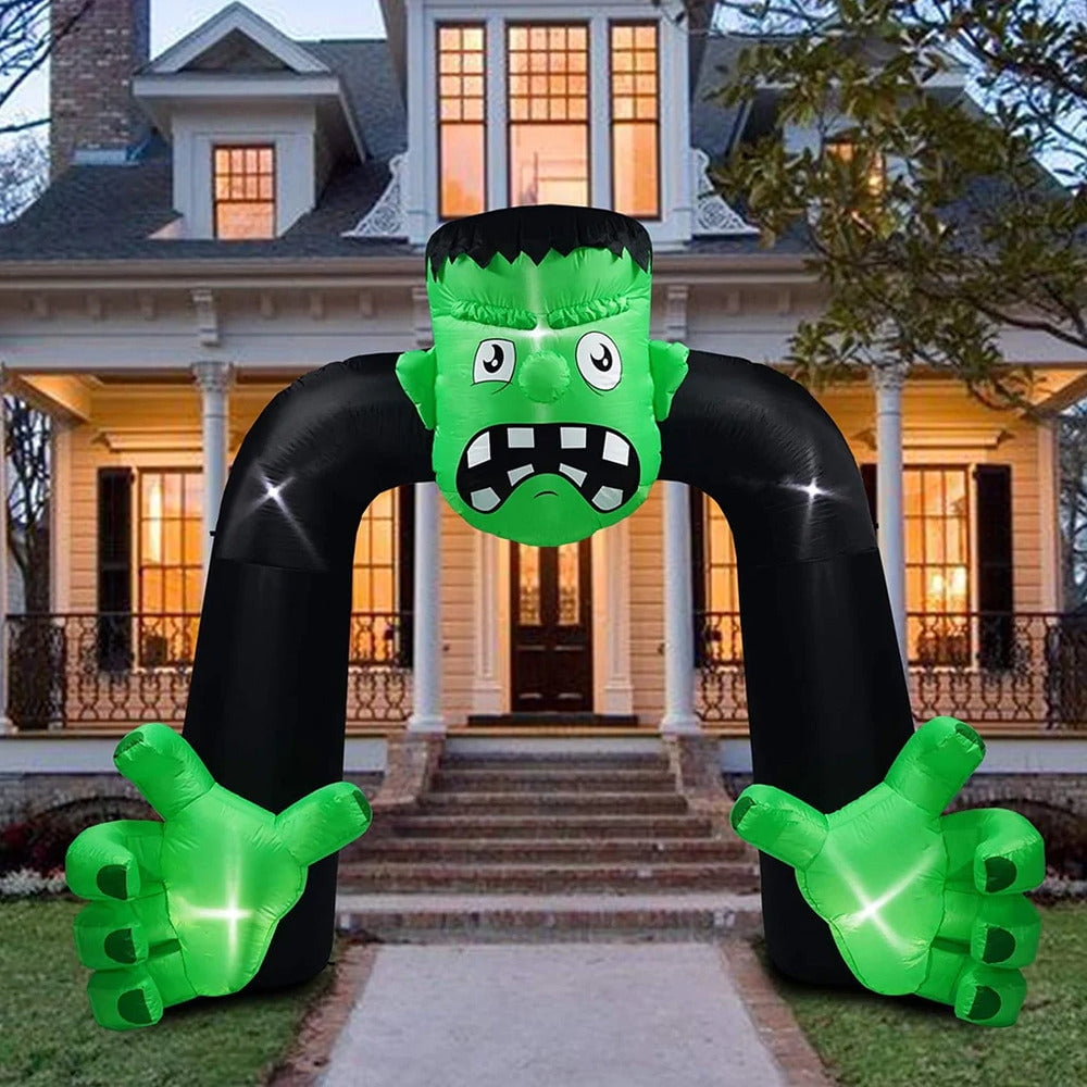 D&D Products (4ft-9ft) Halloween Inflatable LED Light Up Archway ...
