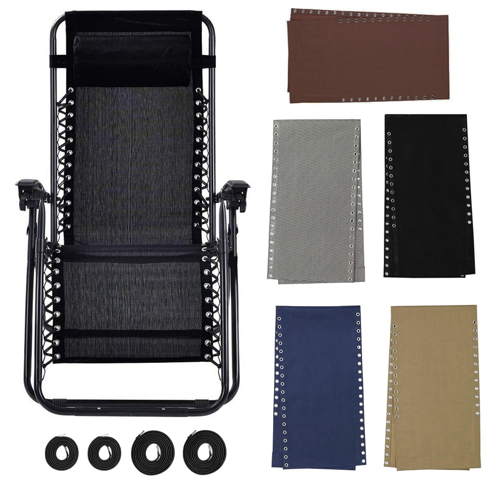 D&D Products Zero Gravity Chair Replacement Fabric Mesh Canvas And Rope (Black)