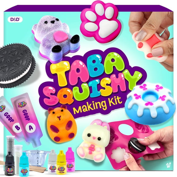 D&D Taba Squishy Making Kit for Kids - Birthday Gifts for Girls - Toys for Girls & Boys - Craft Activities for Kids