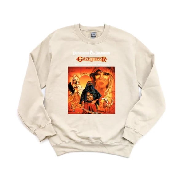 D&D The Emirates of Ylaruam Vintage Retro RPG Fantasy Campaign Mystara SweatShirt Unisex, up to 5XL