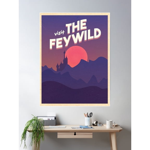 D&D - Visit The Feywild Poster Wall Art, Modern Wall Decor For Living Room Bedroom, 8x12 UNFRAMED
