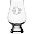 thumbnail image 1 of D Daishy Daisy Monogram Etched 6.5oz Glencairn Whisky Glass, 1 of 1