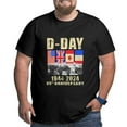 DDay 80th Anniversary Normandy Beach Landings 2024 Men'S Cotton