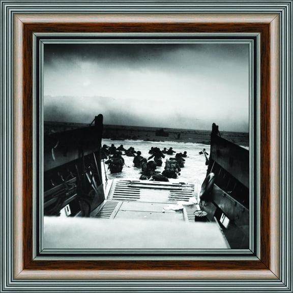 D-Day Landing, Military Gift, Historical Picture Frame, 10x10 8526