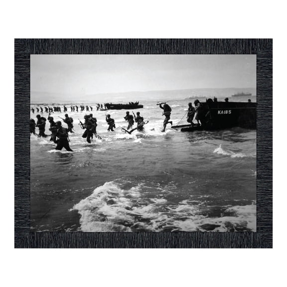 D-Day Landing, World War 2 Image, Military Framed Picture, 2114