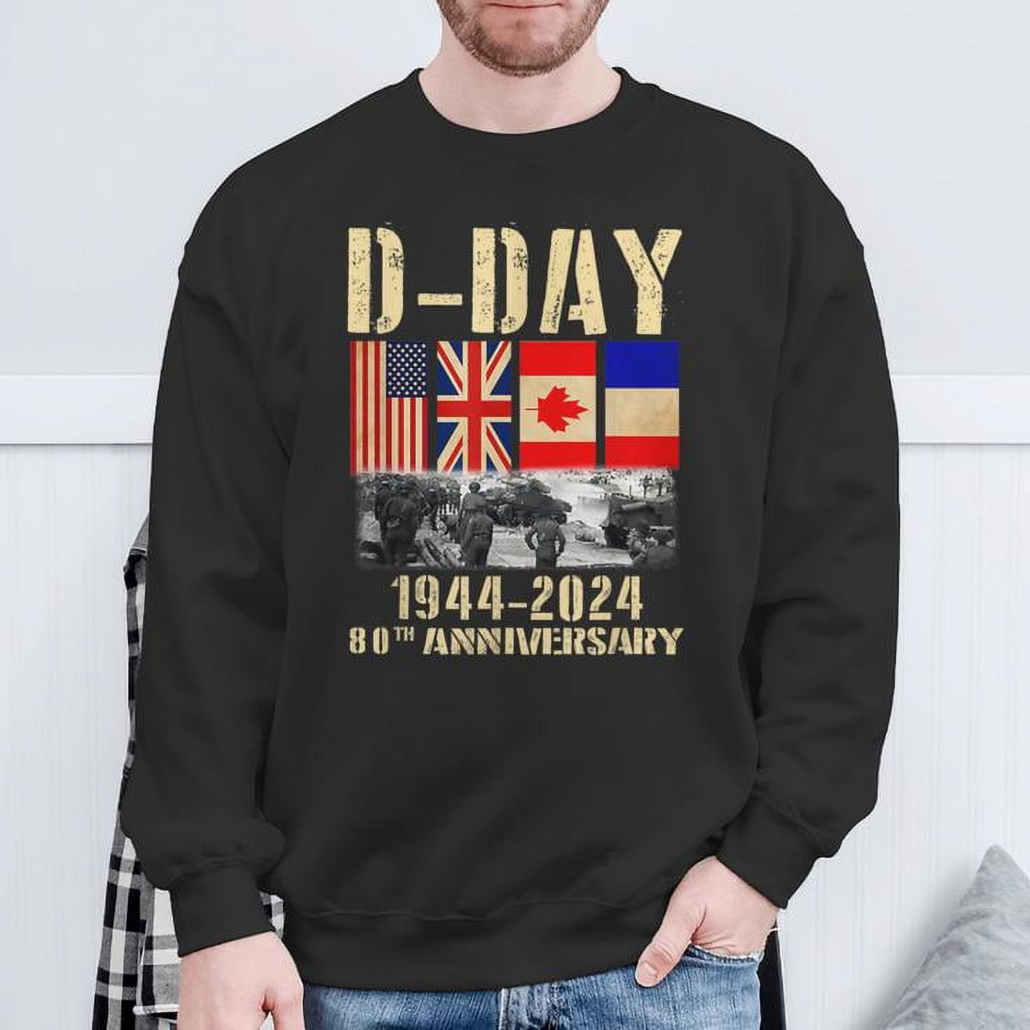 DDaynormandy Landings 80Th Anniversary 19442024 Uk Flag Sweatshirt