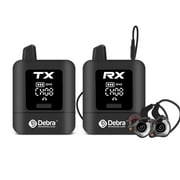D Debra Audio PRO ST-Mini 2.4G Stereo Portable Wireless In-Ear Monitor System with Monitoring Type for Stage, Band, Recording Studio, Musicians, Monitoring