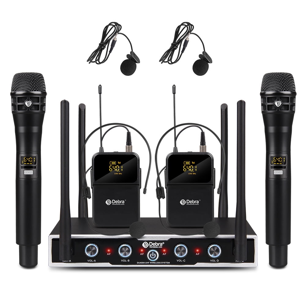 4 Channel Audio Mixer Professional Uhf Wireless Microphone - Temu