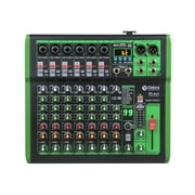 D Debra DI-UX Series Professional Portable Recording Mixer Audio with 99 DSP Digital Effects and USB for DJ Mixer Console Karaoke Home Recording Studio DI-8UX 8 channels