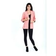 thumbnail image 1 of D-Design Women's Button Down 3/4 Sleeve Mandarin Collar Neck Knit Cardigan Sweater, 1 of 4