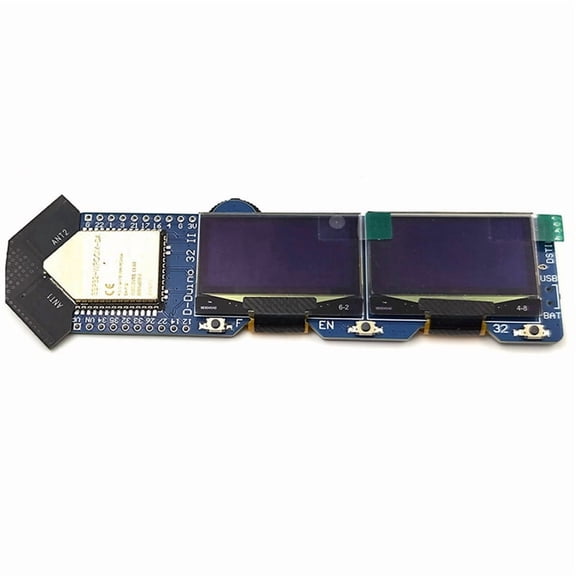D-Duino-32 II Dual Screen -WROOM-da Development Board Wi-Fi + Bluetooth + Bluetooth LE MCU Module for Smart Home