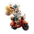 thumbnail image 1 of D Easter Bunny Acrylic Pendant Small Decorative Object For Holiday Hanging Ornaments Home Decor Or Seasonal Display, 1 of 7
