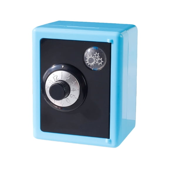 D Mini Mechanical Safe Bank For Kids Password Protected Coin Savings Toy Box For Money Educational Learning