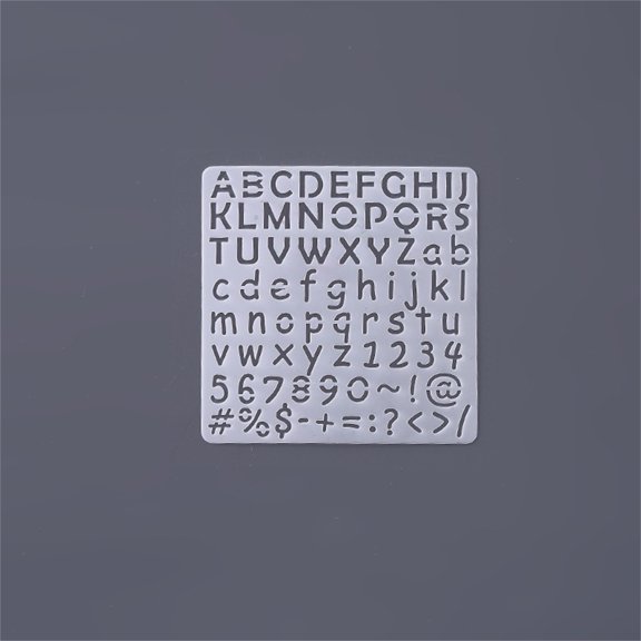 D English Numbers Stencil 6X6 Inch Plastic Painting Template For Explosion Box Diy Scrapbooking Album