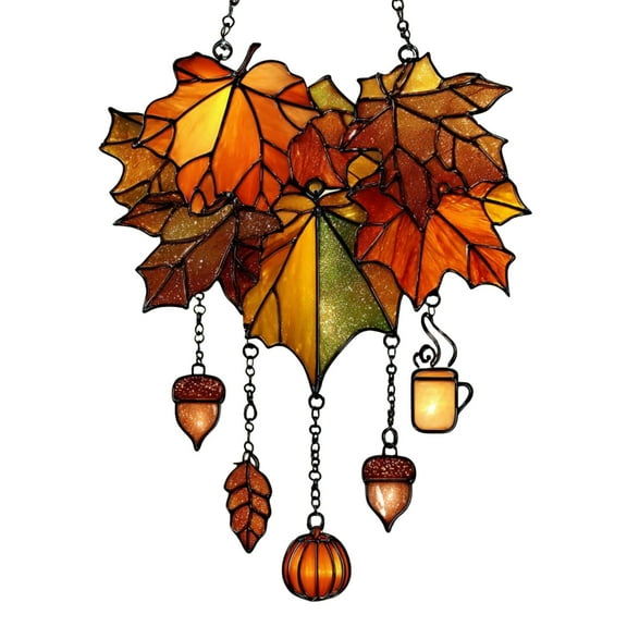 D Exquisite Acrylic Christmas Tree Ornaments Home Decoration Hanging Pendant Leaf Shape Flat Acrylic Decor Holiday Ornament Seasonal Decorations Gift Idea Size 5.9 Inches Weight 0.077 Lb