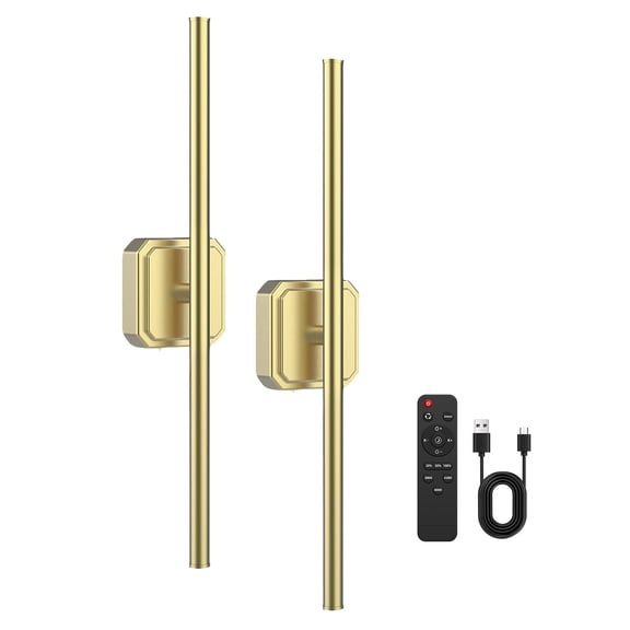 D.FAMILY 10000mAh 5W Rechargeable Wall Light, Dual Color LED Wall Sconce for Bedroom & Stairs