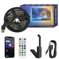 thumbnail image 1 of D.FAMILY 10FT TV Sync LED Strip, Smart Bluetooth APP Control with Screen Matching Effect, 1 of 11