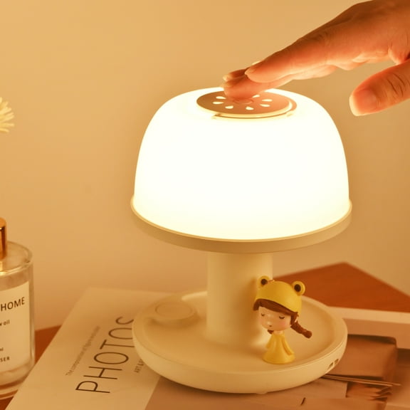 D.FAMILY 3000mAh Sleep Enhancement Night Lamp, 650nm Red Light Bedside Lamp with Timer