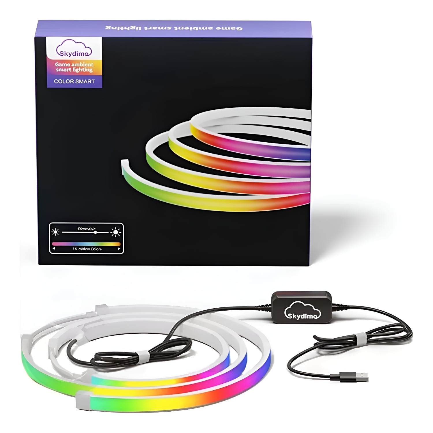 Led Light Strip Computer Lab D.FAMILY 32Inch Sync RGB LED Strip, USB Computer Light for Gaming PC ...