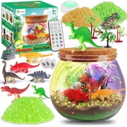 D-FantiX Dinosaur Light-UpTerrarium Kit for Kids, LED Dino Night Light Toys, DIY Arts and Crafts Science Projects Kit