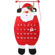 D-FantiX Santa Christmas Advent Calendar 2026, 3D Felt Hanging Advent Calendar Reusable Countdown to Christmas Calendar for Kids Christmas Decorations Gifts