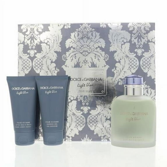 D & G LIGHT BLUE MEN 3 PIECE - 4.2 OZ EDT Sp. by D & G