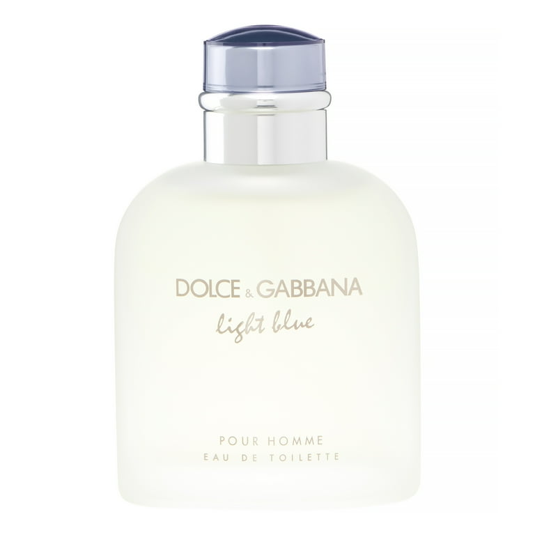 Dolce Gabbana Men s Light Blue Eau De Toilette Vibrant Citrus Herb Blend 4.2 oz Frosted Glass Bottle Walmart