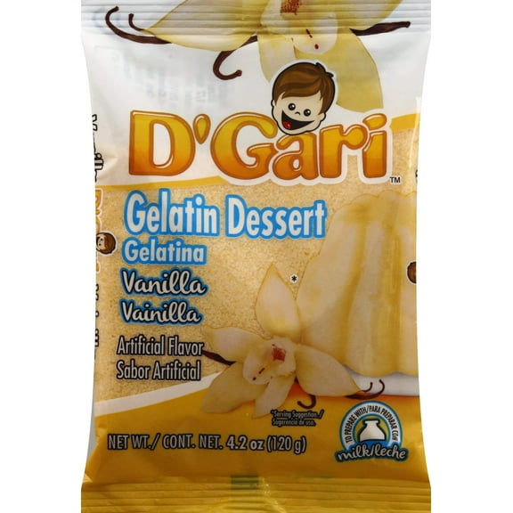 D GARI Gelatin Mix Regular Sugar Level Plastic Bag, (Pack of 12)