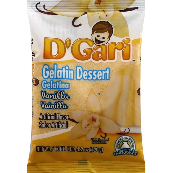D GARI Gelatin Mix Regular Sugar Level Plastic Bag, (Pack of 2)