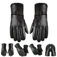thumbnail image 1 of D-GROEE 1 Pair Faux Leather Gloves for Mens, Plush Lining Full-Hand Mens Warm Cold Weather Gloves for Driving Gift, 1 of 8