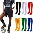 thumbnail image 1 of D-GROEE 1 Pair Knee High Soccer Solid Color Socks Unisex Sports Tube Socks Team Socks for Soccer, Basketball, Uniform and Everyday Wear, 1 of 4
