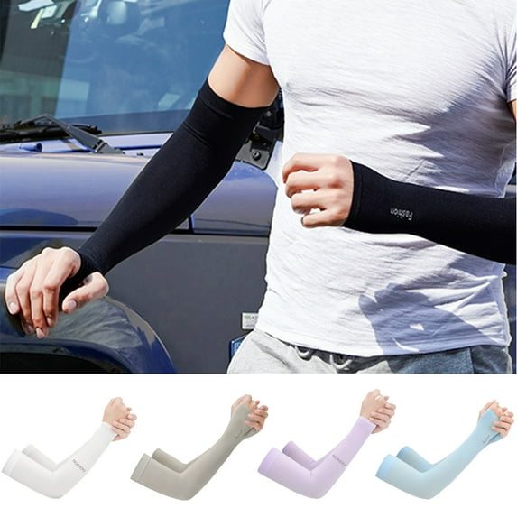 D GROEE 1 Pair Sun UV Cooling Sleeves Compression Sleeve for Arm Cooling Cycling Cover