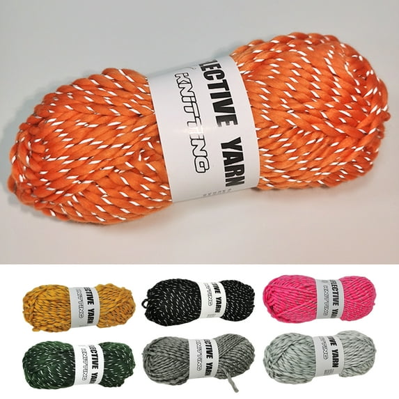 D-GROEE 1 Roll Needle Wool Yarn - Fibre Wool Roving for DIY Craft Materials, Comfortable Reflective Roving for Gift