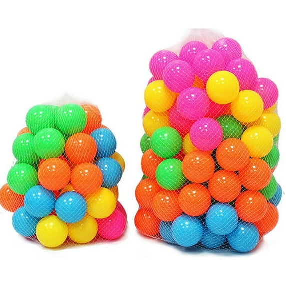 D-GROEE 100Pcs Play Ball Pit Balls for Kids, Plastic Refill Balls, 100 Pack, Bright Colors, Gift for Toddlers and Kids