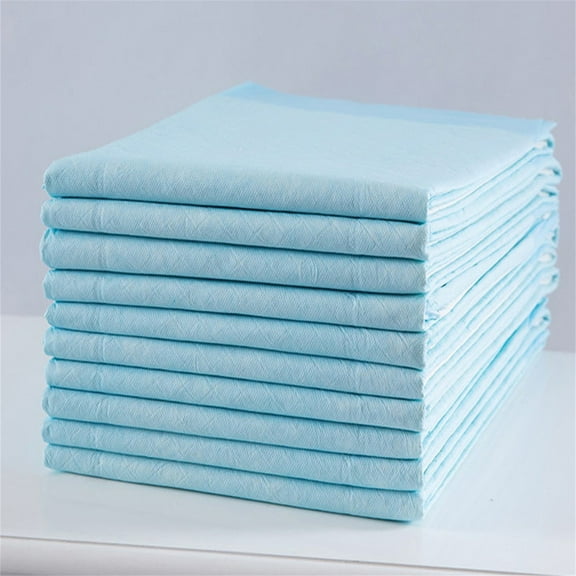 D-GROEE 10Pcs Underpads Disposable Super Absorbent Bed Protection Patients Care Mat for Old Men