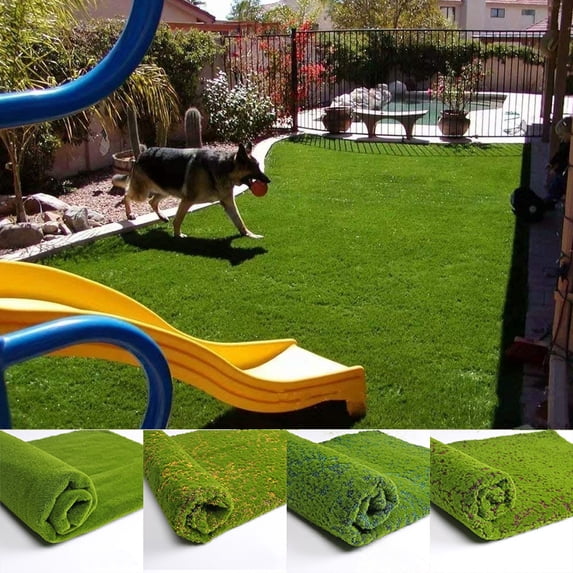 D-GROEE 1516" x 1378" Indoor/Outdoor Artificial Turf, Soft and Durable