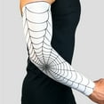 thumbnail image 1 of D GROEE 1Pair UV Sun Spider Web Pattern Arm Sleeves for Men & Women Sports Compression Breathable Sleeve, 1 of 7