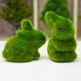 thumbnail image 1 of D-GROEE 2PCS Easter Bunny Decorations Spring Home Decor Plastic Bunny Figurines Desktop Ornament, 1 of 8