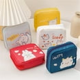 thumbnail image 1 of D-GROEE 2PCS Sanitary Napkin Storage Bags Pouches Nursing Pad Holder Tampon Bags Portable Period Kit Bag Feminine Product Pouch for Girls for Pads Bag for Pads and Tampons with Zipper, 1 of 7