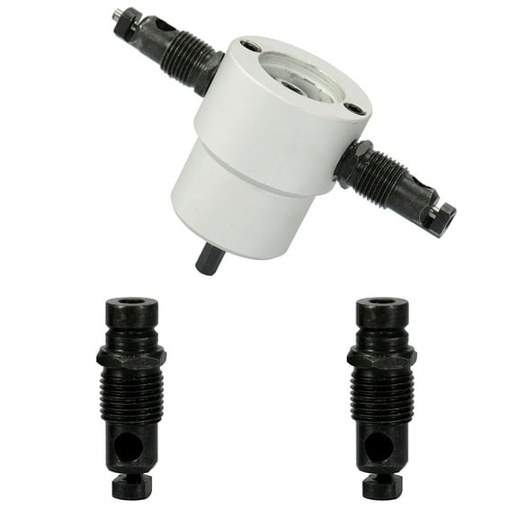 D-GROEE 2Pcs Multipurpose Double Head Sheet Metal Nibbler Hole Saw Drill Cutter Cutting Tool Electric Power Drill Head Attachment