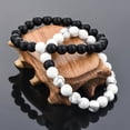 thumbnail image 1 of D-GROEE 2Pcs Unisex Long Distance Relationships Couples Bracelets - A Reminder of Love and Strength During Time and Distance Apart Bracelet Gift for Couple, 1 of 7